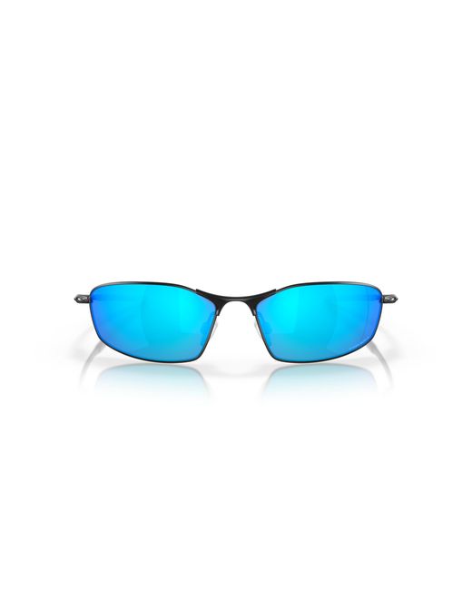 Oakley Black Oo4141 Whisker 414114 Sunglasses Metal Sapphire Round Prizm for men