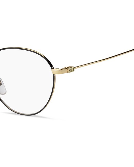 Givenchy Black Gv 0139 2M2 Optical Frames Metal Round