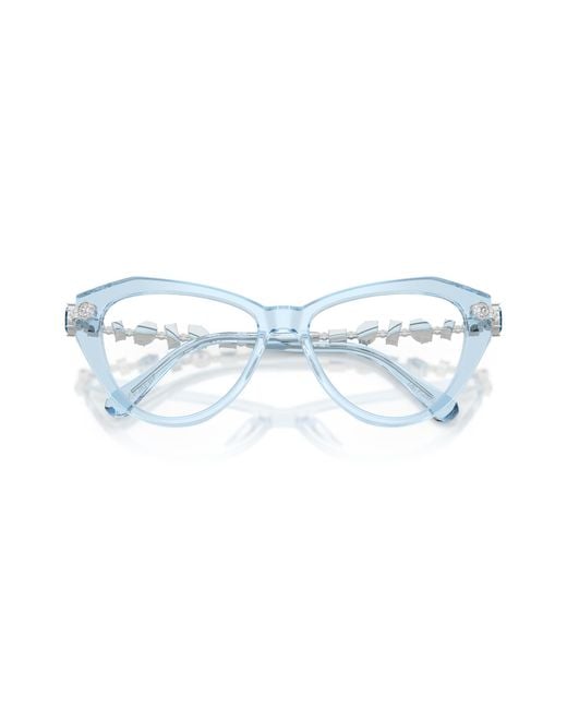 Swarovski Black Sk2047 1078 Optical Frames Acetate Cat Eye Normal