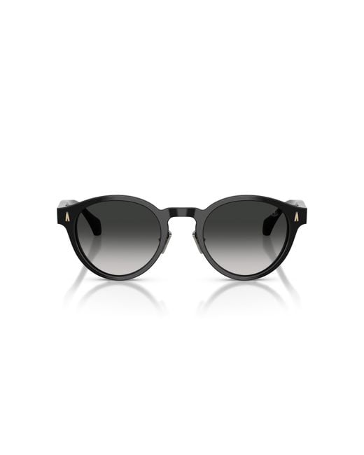 Moncler Black Me6017D Ember 30013C Sunglasses Acetate Round Normal Nuanced
