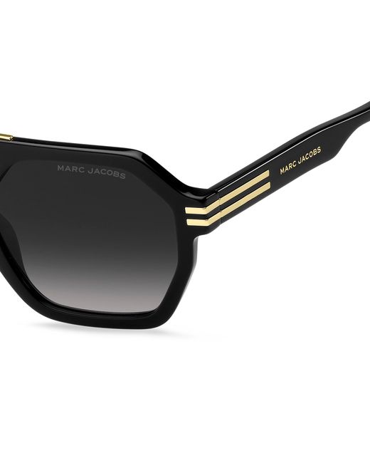Marc Jacobs Black Marc 587/S 807/9O Sunglasses Acetate Geometric Normal Shaded for men