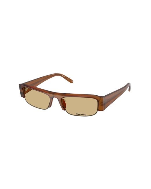 Miu Miu Black Mu B07S 22I10R Sunglasses Acetate Squared Normal