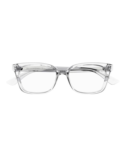 McQueen Black Am0464O 004 Optical Frames Acetate Transparent Squared