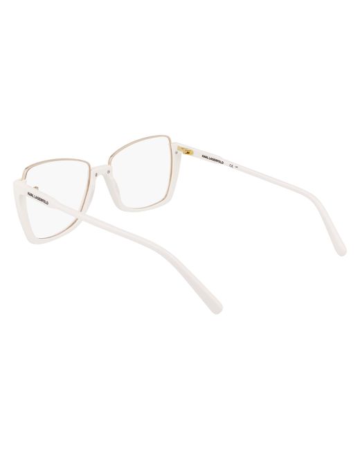 Karl Lagerfeld Black Kl355 105 Optical Frames Metal Squared Normal Normal