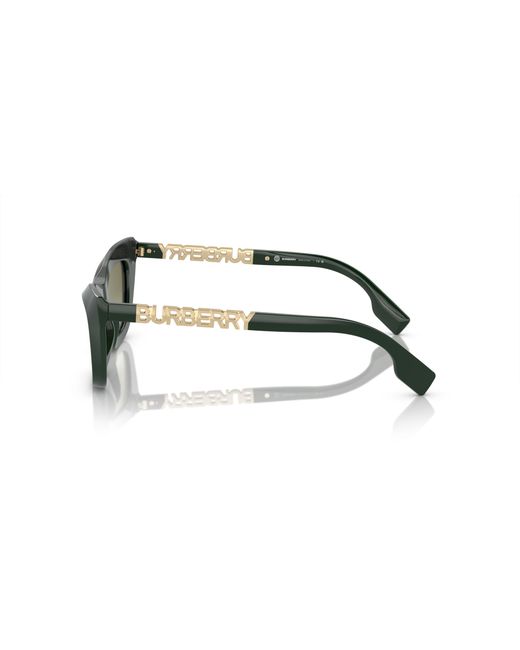 Burberry Green Be4409 40388E Sunglasses Acetate Cat Eye Normal Shaded