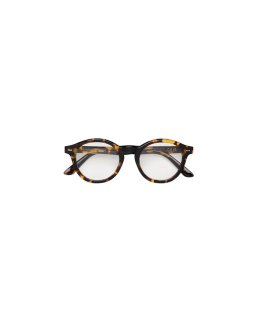 Retrosuperfuture Black Uuf Numero 129 Burnt Optical Frames Acetate Round