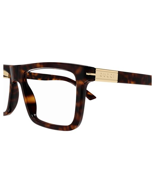 Gucci Black Gg1504O 006 Optical Frames Acetate Transparent Squared for men