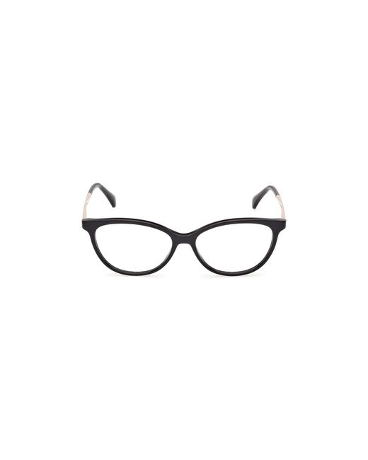 Max Mara Black Mm5236 001 Optical Frames Acetate Round Normal