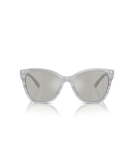 Emporio Armani Black Ea4222U 611487 Sunglasses Acetate Butterfly Normal Flash