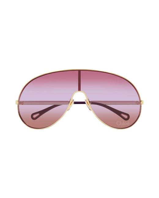 Chloé Black Ch0283S 003 Sunglasses Metal Mask