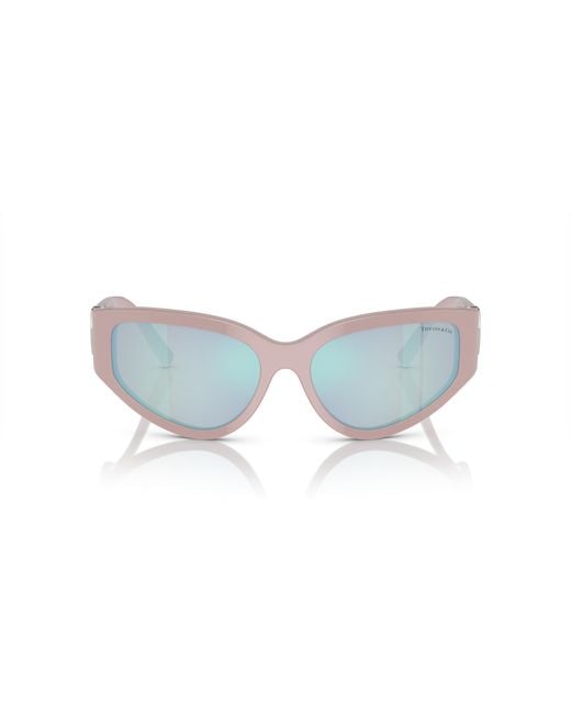 Tiffany & Co Black Tf4217 8393Mu Sunglasses Acetate Geometric Normal Mirror