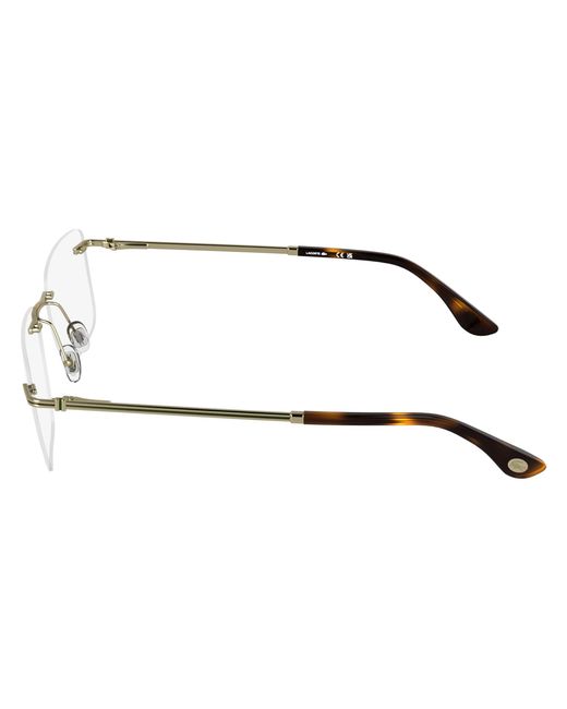 Lacoste Black L2324 033 Optical Frames Metal Squared Normal for men
