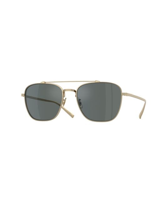 Oliver Peoples Black Ov1349St Avison 5035W5 Sunglasses Titanium Pilot Normal for men