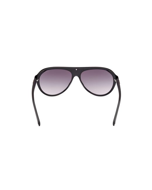 Guess Black Gu00125 02B Sunglasses Injected Smoke Pilot Normal for men
