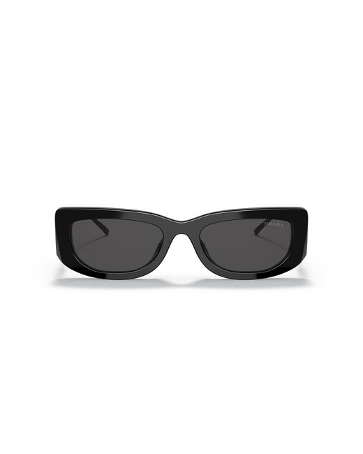 Prada Black Pr 14Ys 1Ab5S0 Sunglasses Acetate Squared Normal