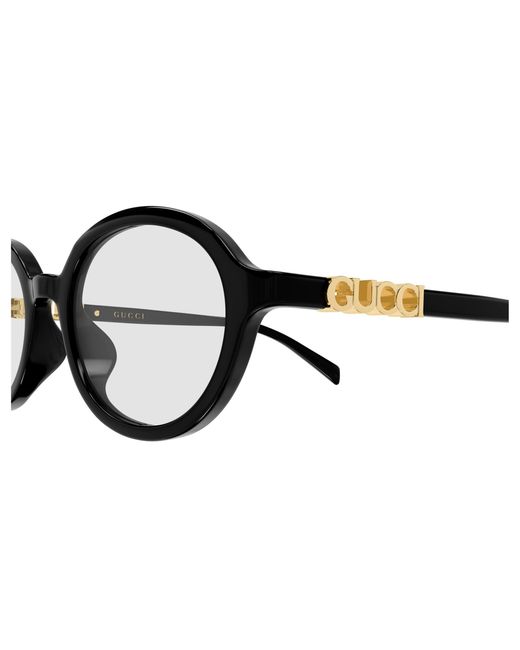 Gucci Black Gg2033Sa 005 Sunglasses Acetate Transparent Round
