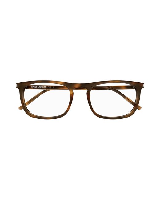 Saint Laurent Black Sl 670 002 Optical Frames Acetate Transparent Round