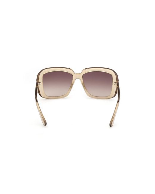 Guess Black Gu00288 59F Sunglasses Injected Squared Normal
