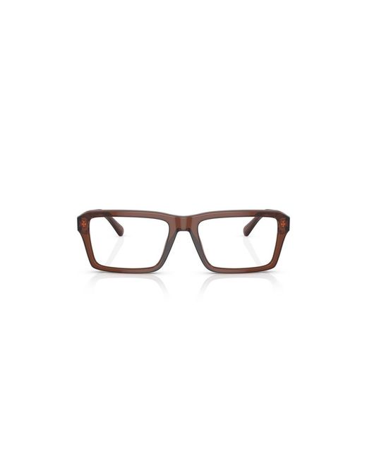 Emporio Armani Black Ea3206 5044 Optical Frames Acetate Transparent Squared Normal for men