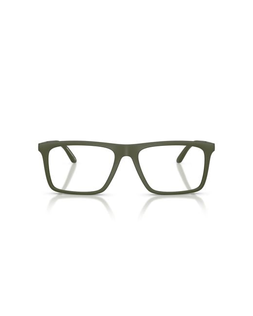Emporio Armani Black Ea3253 6184 Optical Frames Injected Squared Normal for men