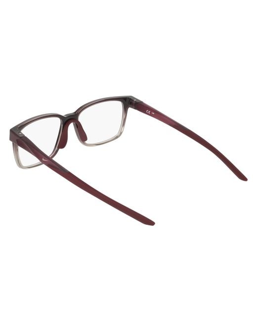 Nike Black 7409 620 Optical Frames Bio-Injected Squared Normal
