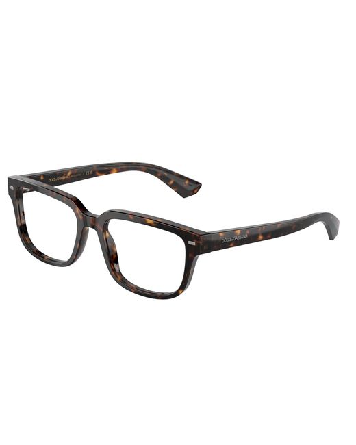 Dolce & Gabbana Black Dg3380 502 Optical Frames Acetate Transparent Squared Normal for men