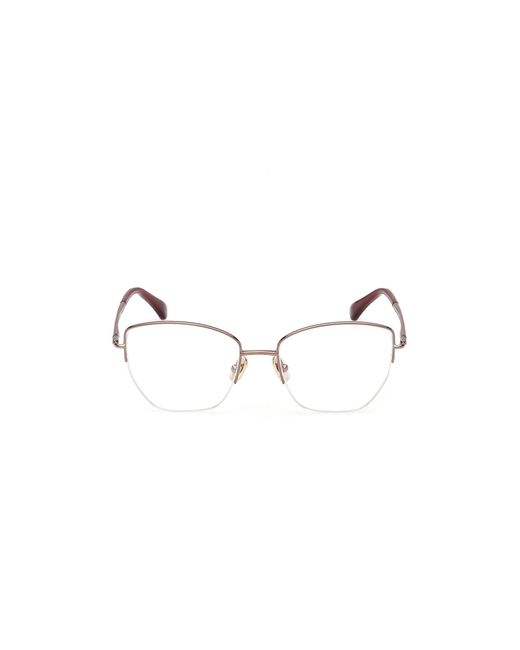 Max Mara Black Mm5234 036 Optical Frames Metal Geometric Normal