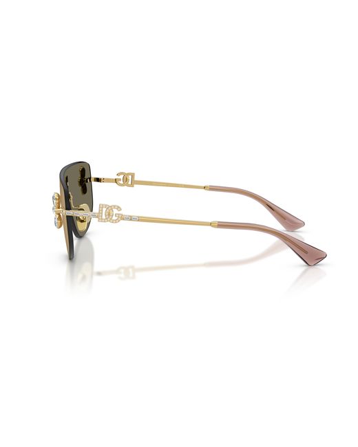 Dolce & Gabbana Black Dg2333B 02/03 Sunglasses Metal Squared Normal