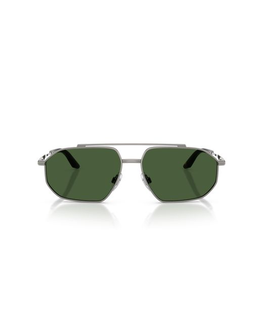 Dolce & Gabbana Green Dg2328 04/71 Sunglasses Metal Pilot Normal for men