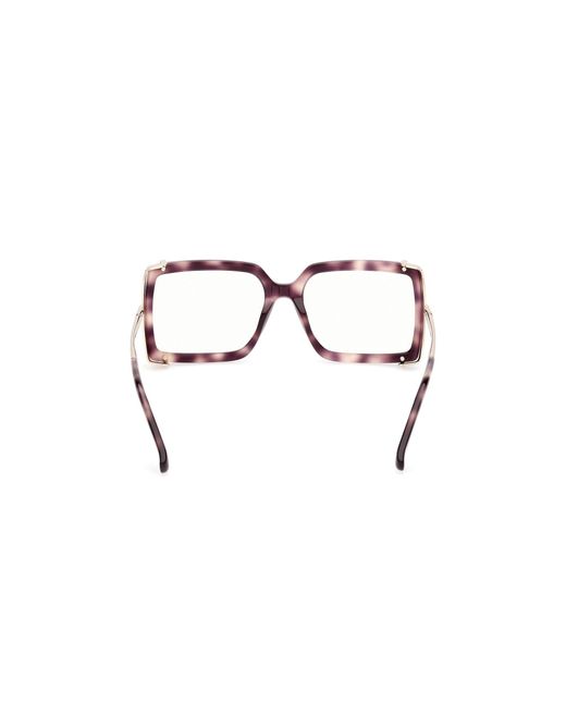 Max Mara Black Mm5155-B 055 Optical Frames Acetate Squared Normal