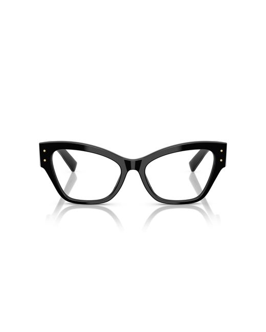 Dolce & Gabbana Black Dg3404 501 Optical Frames Acetate Transparent Butterfly Normal