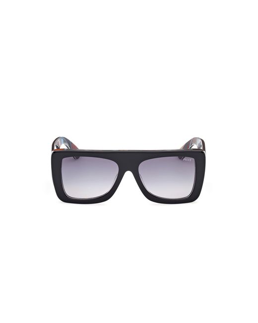 Emilio Pucci Black Ep0230 05W Sunglasses Acetate Squared Normal