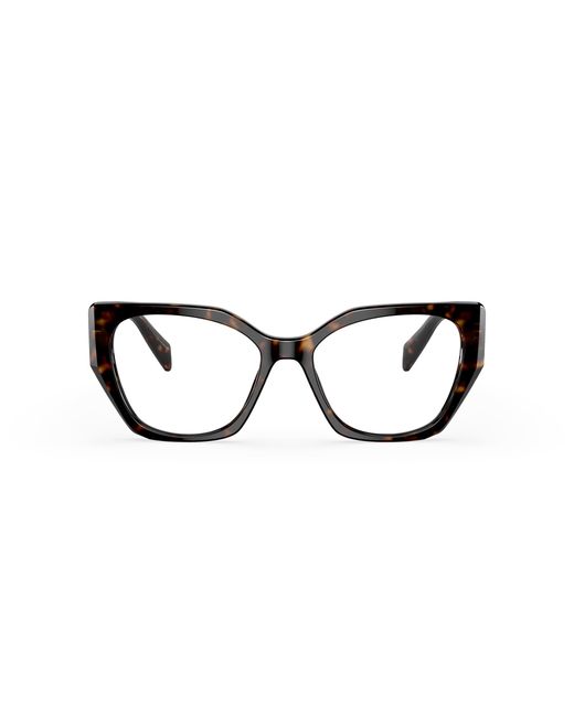 Prada Black Pr 18Wv 2Au1O1 Optical Frames Acetate Geometric Normal