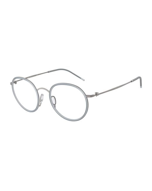 Giorgio Armani Black Ar5155 3003 Optical Frames Metal Round Normal for men