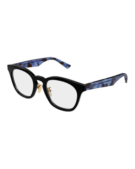 Gucci Black Gg2187Oa 003 Optical Frames Acetate Transparent Round for men