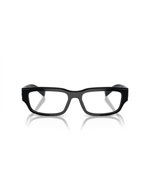 Dolce & Gabbana Black Dg3381 501 Optical Frames Acetate Transparent Squared Normal for men