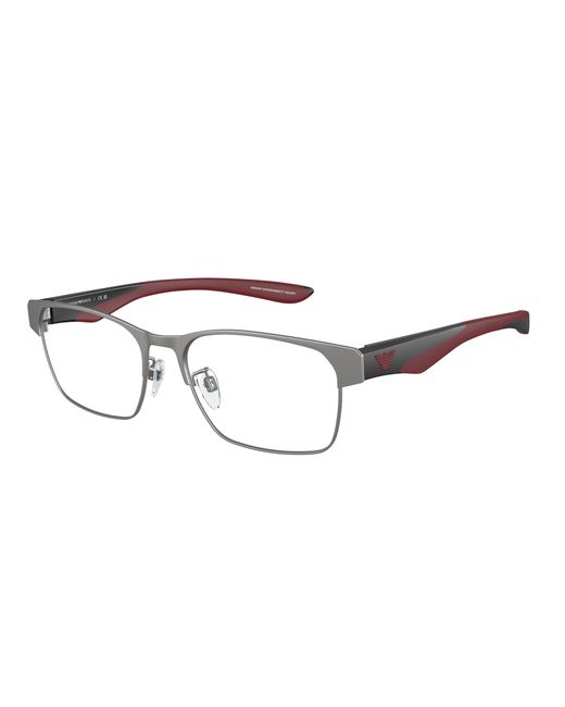 Emporio Armani Black Ea1141 3003 Optical Frames Metal Transparent Squared Normal for men