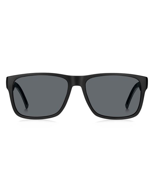 Tommy Hilfiger Black Th 1718/S 08A/Ir Sunglasses Plastic Squared for men