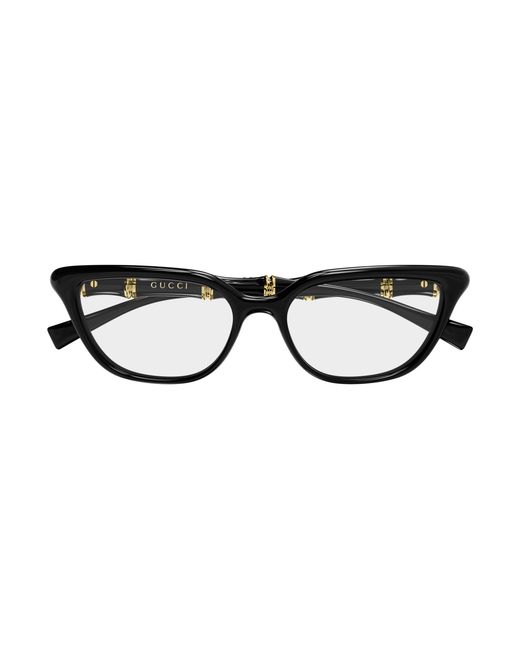 Gucci Black Gg2060O 001 Optical Frames Injected Transparent Geometric