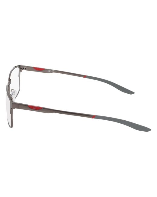 Nike Black 8143 070 Optical Frames Metal Squared Normal for men