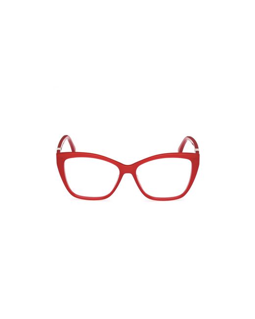 Max Mara Black Mm5036 66A Optical Frames Acetate Squared Normal