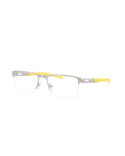 FERRARI SCUDERIA Black Fz7009 103 Optical Frames Metal Squared Normal for men