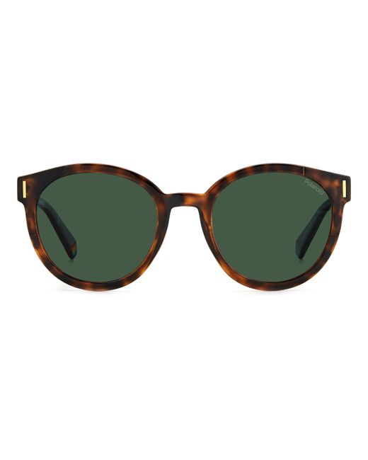Polaroid Green Pld 6185/S 086/Uc Sunglasses Plastic Round Polarized