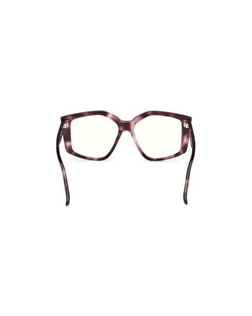 Max Mara Black Mm5162-B 055 Optical Frames Acetate Geometric Normal