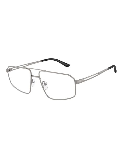 Emporio Armani Black Ea1184 3045 Optical Frames Metal Transparent Pilot Normal for men