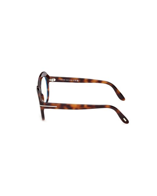 Tom Ford Black Ft6095-B 053 Optical Frames Acetate Round Normal