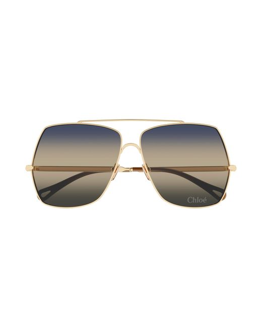 Chloé Black Ch0278S 006 Sunglasses Metal Squared