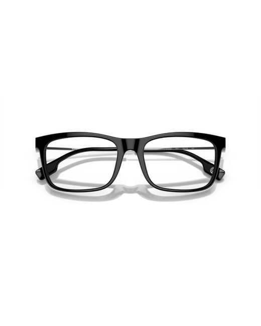 Burberry Black Be2384 3001 Optical Frames Acetate Transparent Squared Normal for men