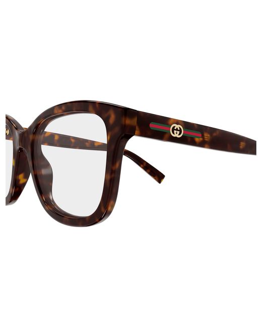 Gucci Black Gg2104O 002 Optical Frames Injected Transparent Squared