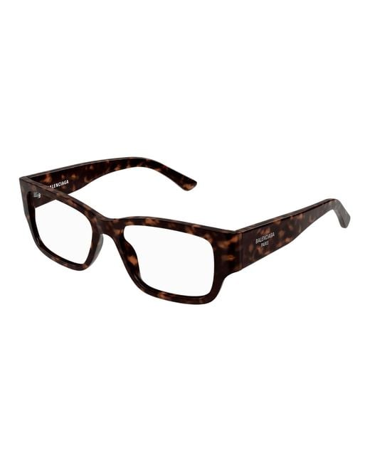 Balenciaga Black Bb0371O 002 Optical Frames Acetate Transparent Squared for men